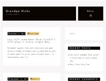 Tablet Screenshot of grandpahicks.com